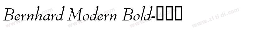 Bernhard Modern Bold字体转换